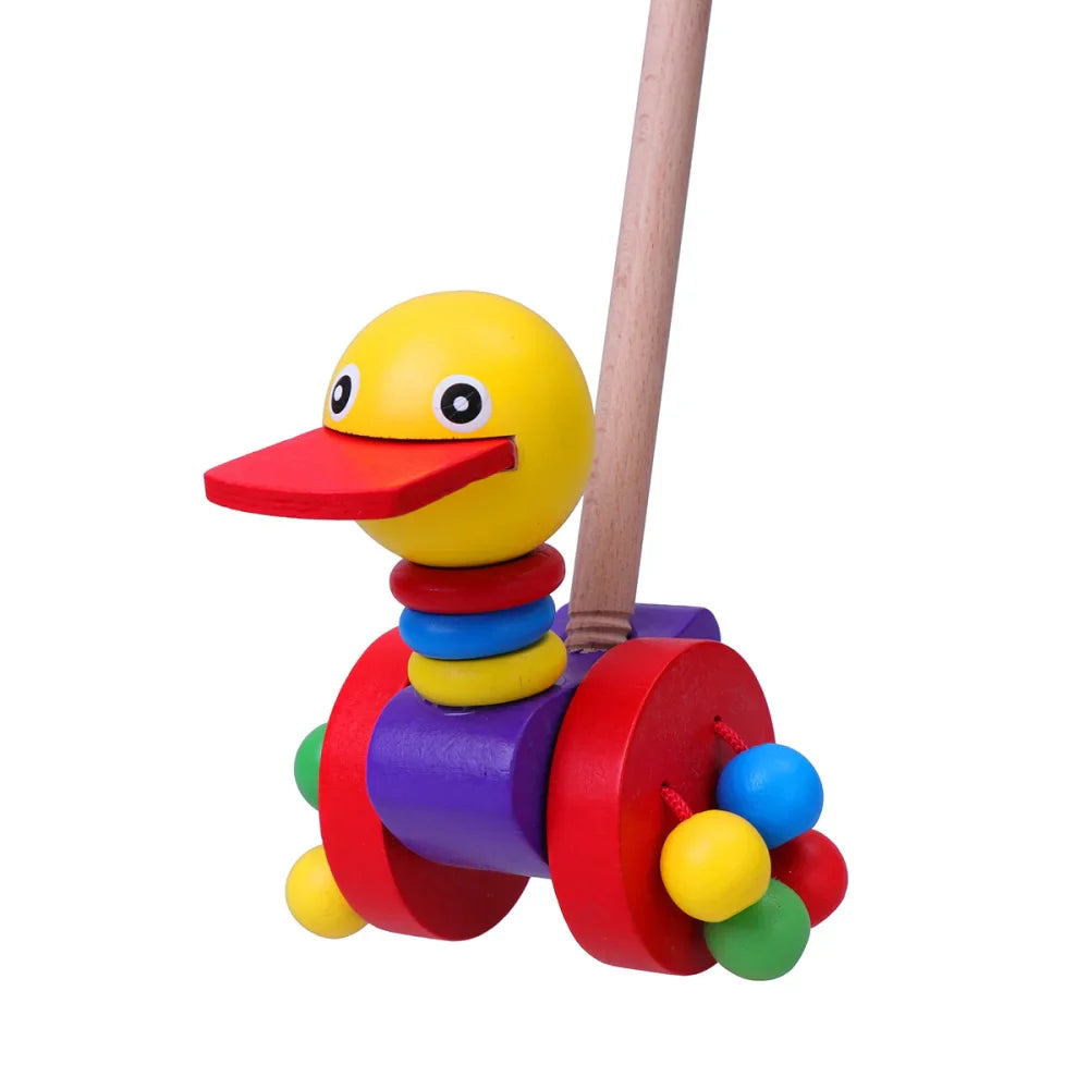 Dino Pusher Push Toy for Babies - Educational Wooden Toy for Little Ones