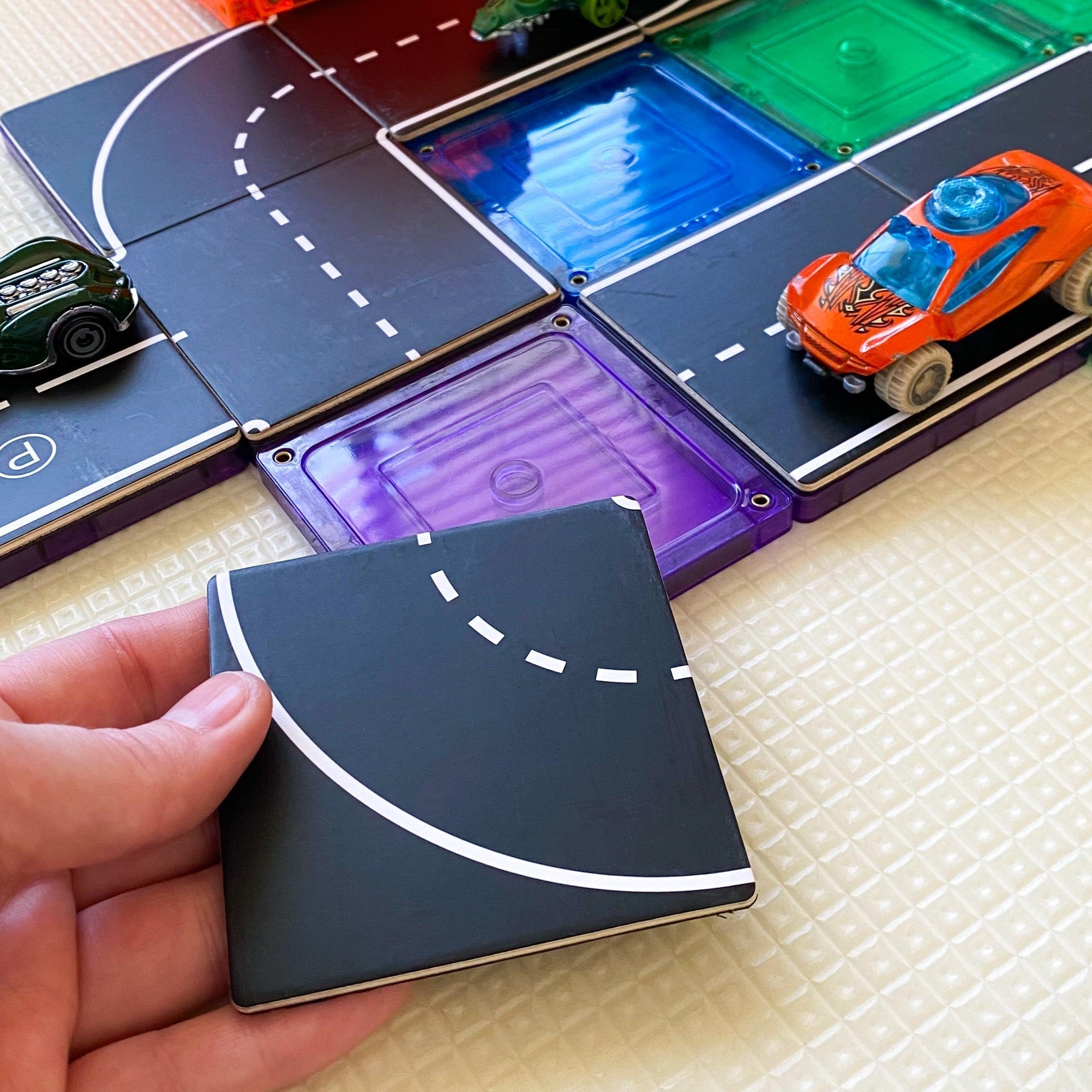 Magnetic Path Tiles - Creative Building Set for Kids
