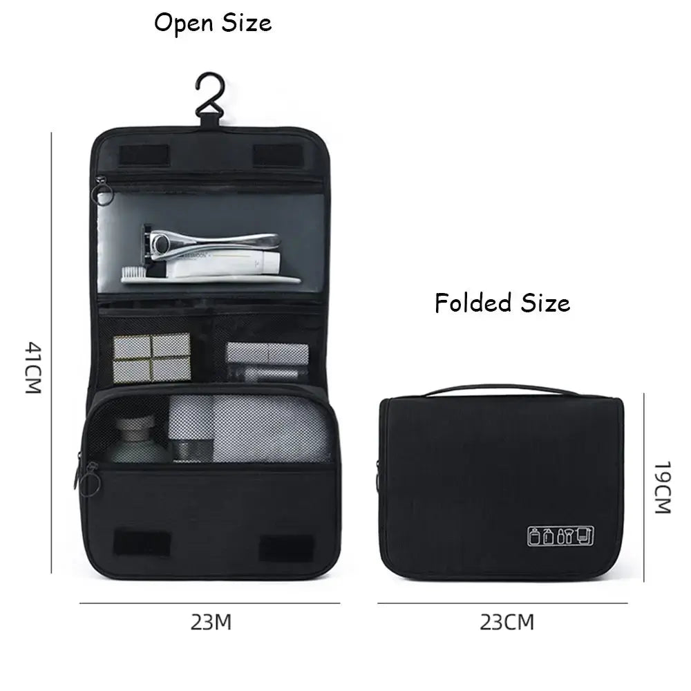 CompactCare Toiletry Bag – Foldable, Water-Resistant, and Practical for Travel