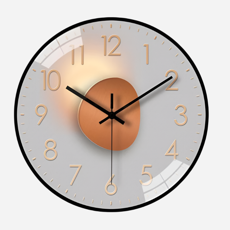 Luxe Round Wall Clock – Timeless Design and Silent Serenity