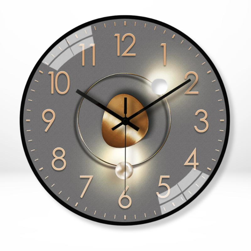 Luxe Round Wall Clock – Timeless Design and Silent Serenity