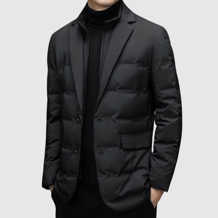 Men's Padded Winter Jacket with Down Filling – Elegant and Warm