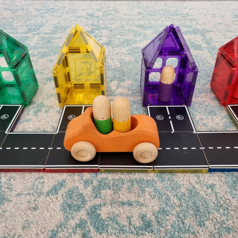 Magnetic Path Tiles - Creative Building Set for Kids