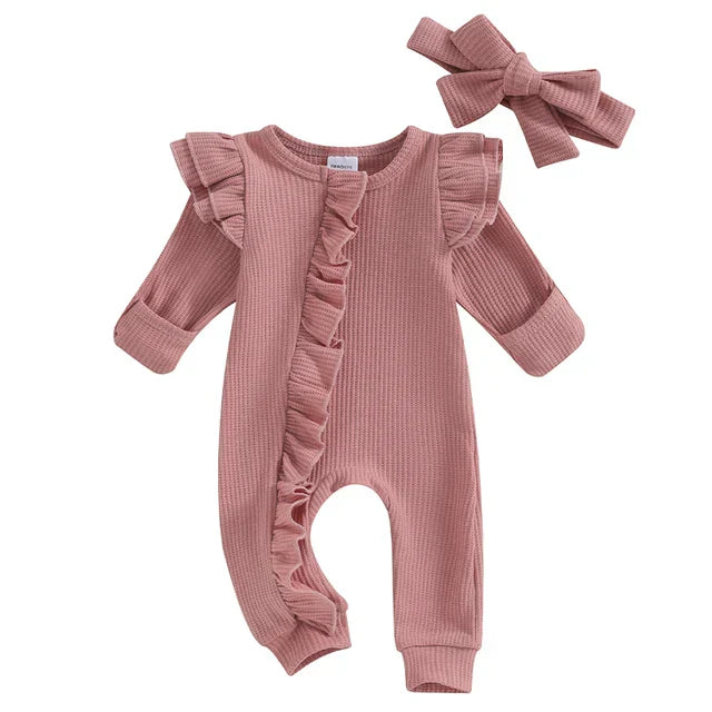 Sofie Ruffle Baby Suit – Soft Jumpsuit with Playful Details