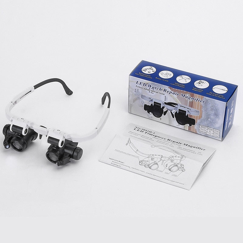ProVision Magnifying Glass with LED – Clear and Adjustable