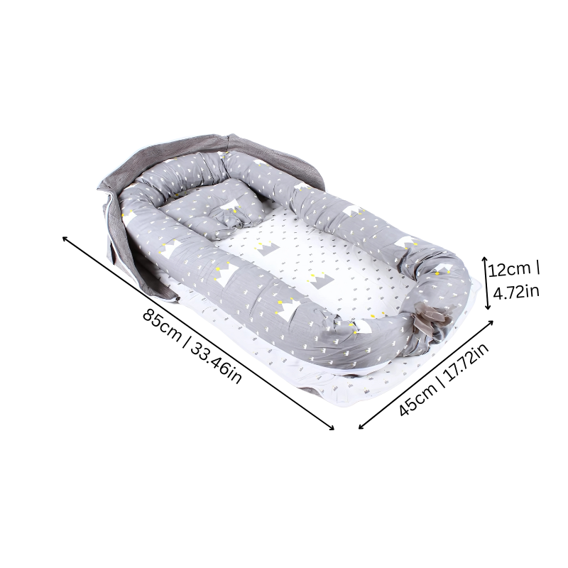 Portable Baby Travel Crib – Breathable Foldable Design