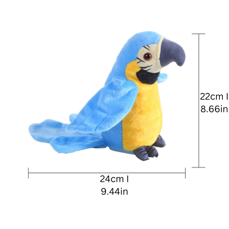 Kids’ TalkBack Parrot – Interactive Plush with Voice Mimicry