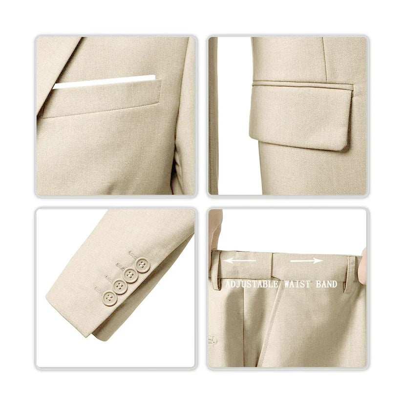 Timeless Urban Classic Three-Piece Suit for Men – Stylish, Comfortable, and Professional