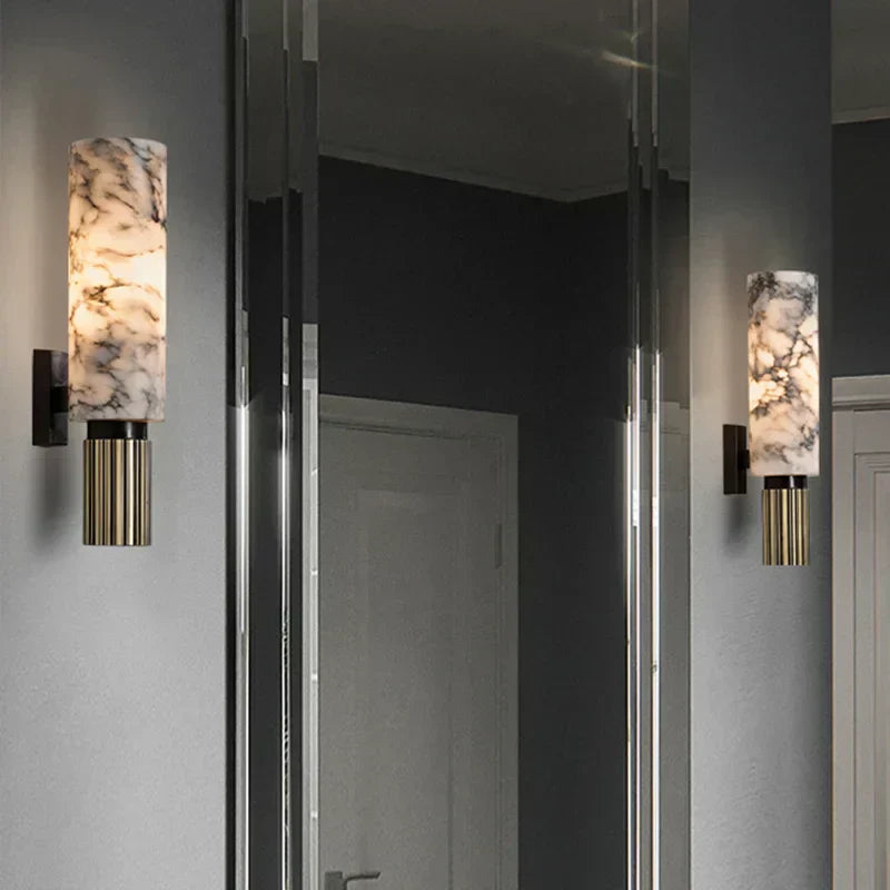 Wall Lamp with Marble Effect – Stylish and Atmospheric Design