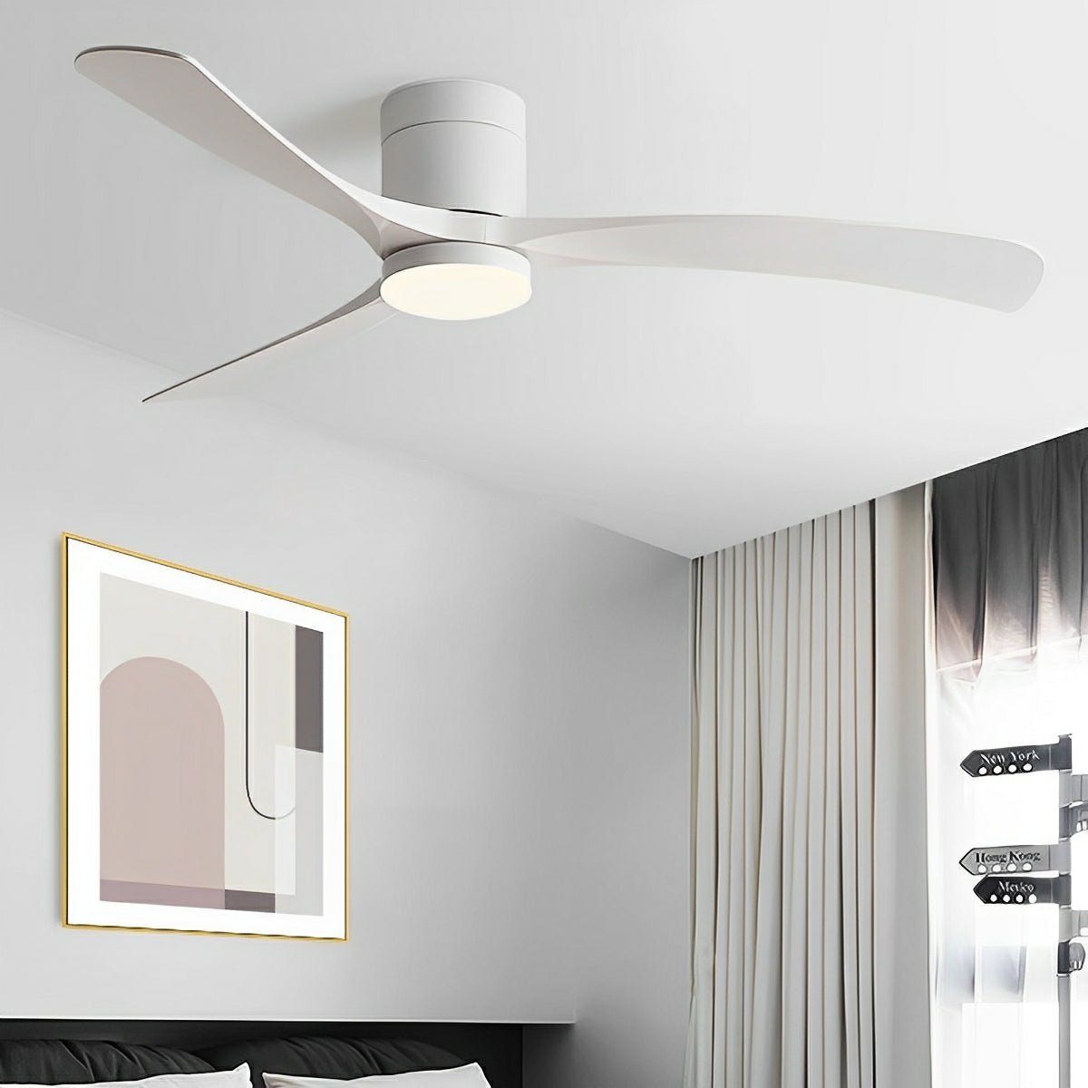 Design Ceiling Fan with LED – Whisper-Quiet Comfort and Modern Light