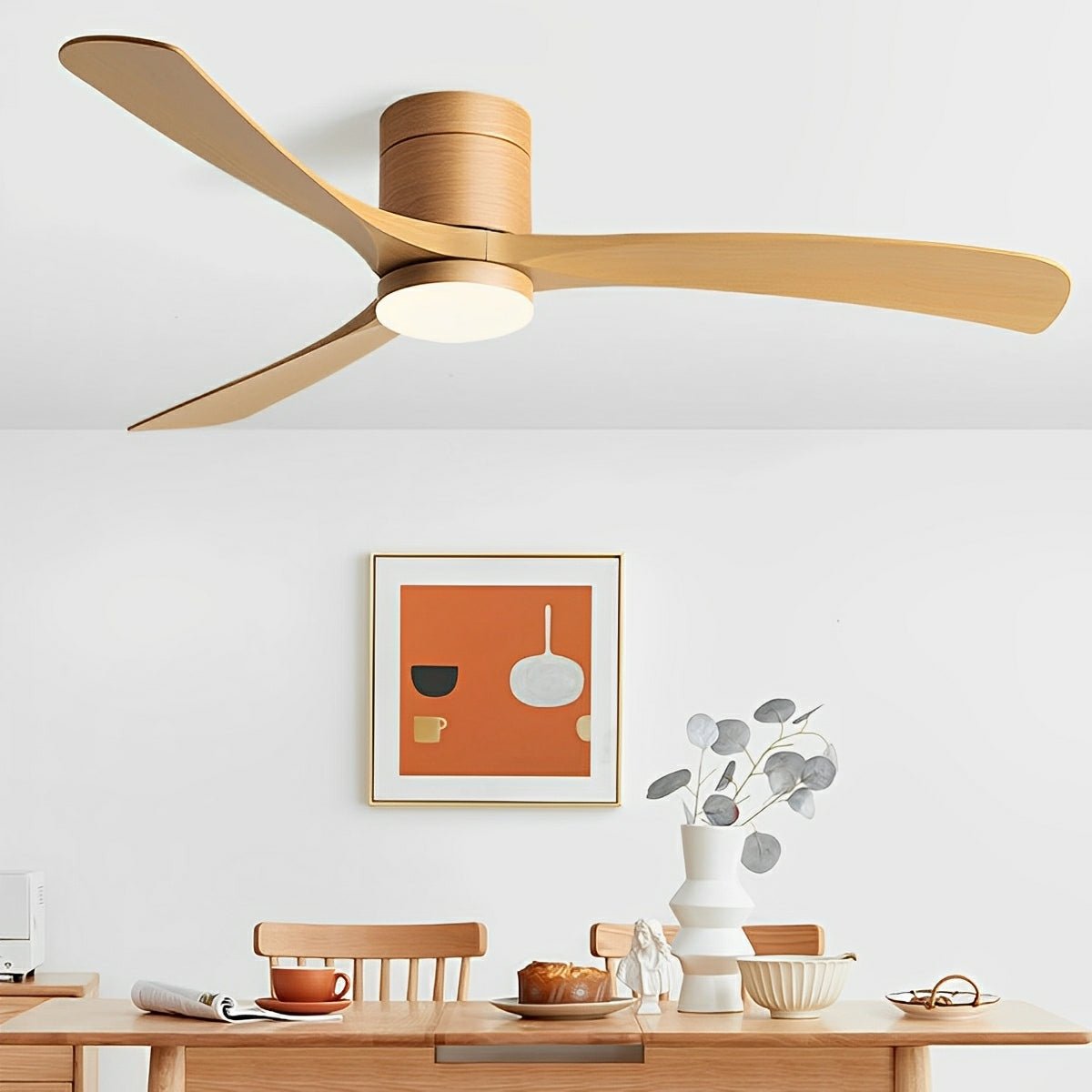 Design Ceiling Fan with LED – Whisper-Quiet Comfort and Modern Light