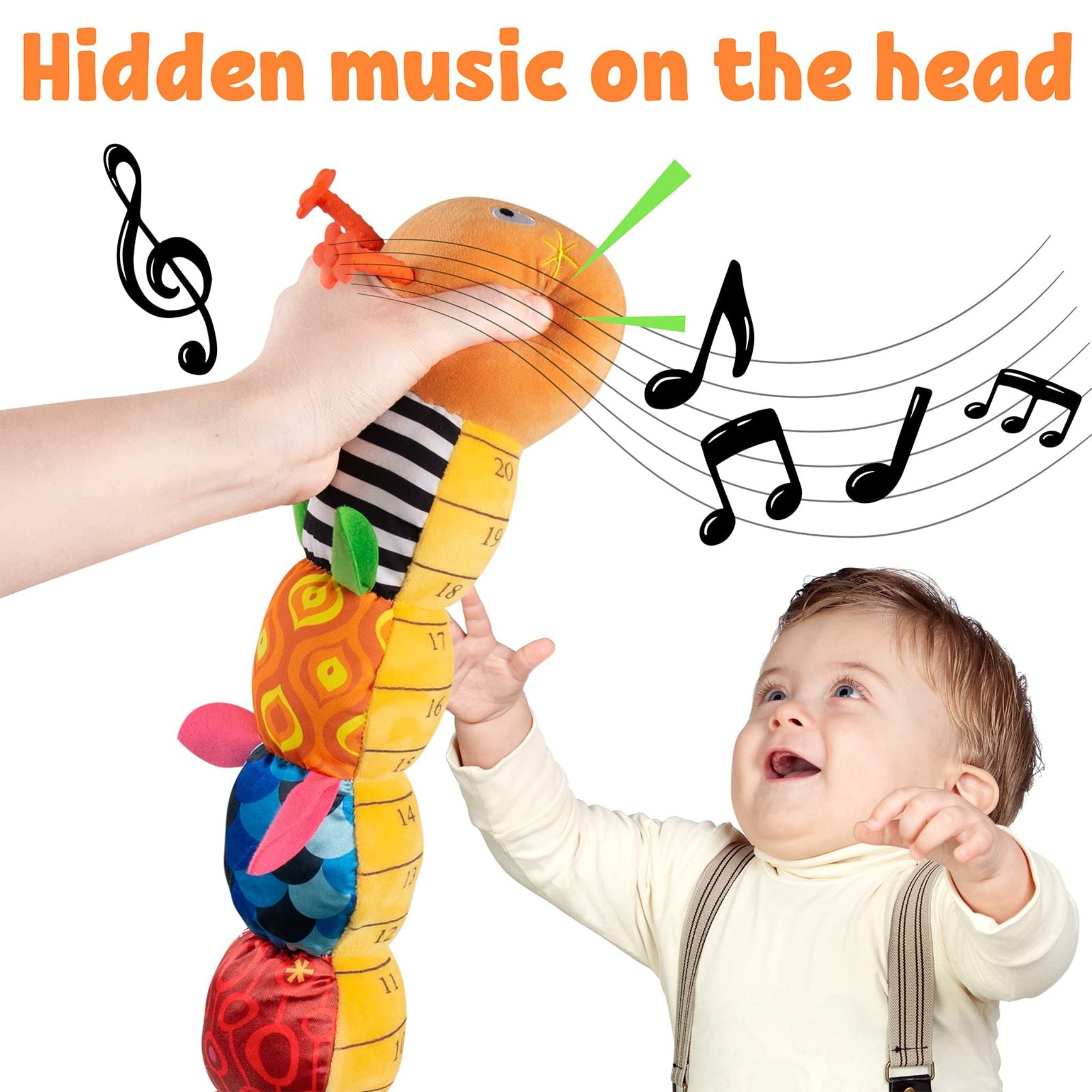Musical Caterpillar Plush - Interactive and Soft
