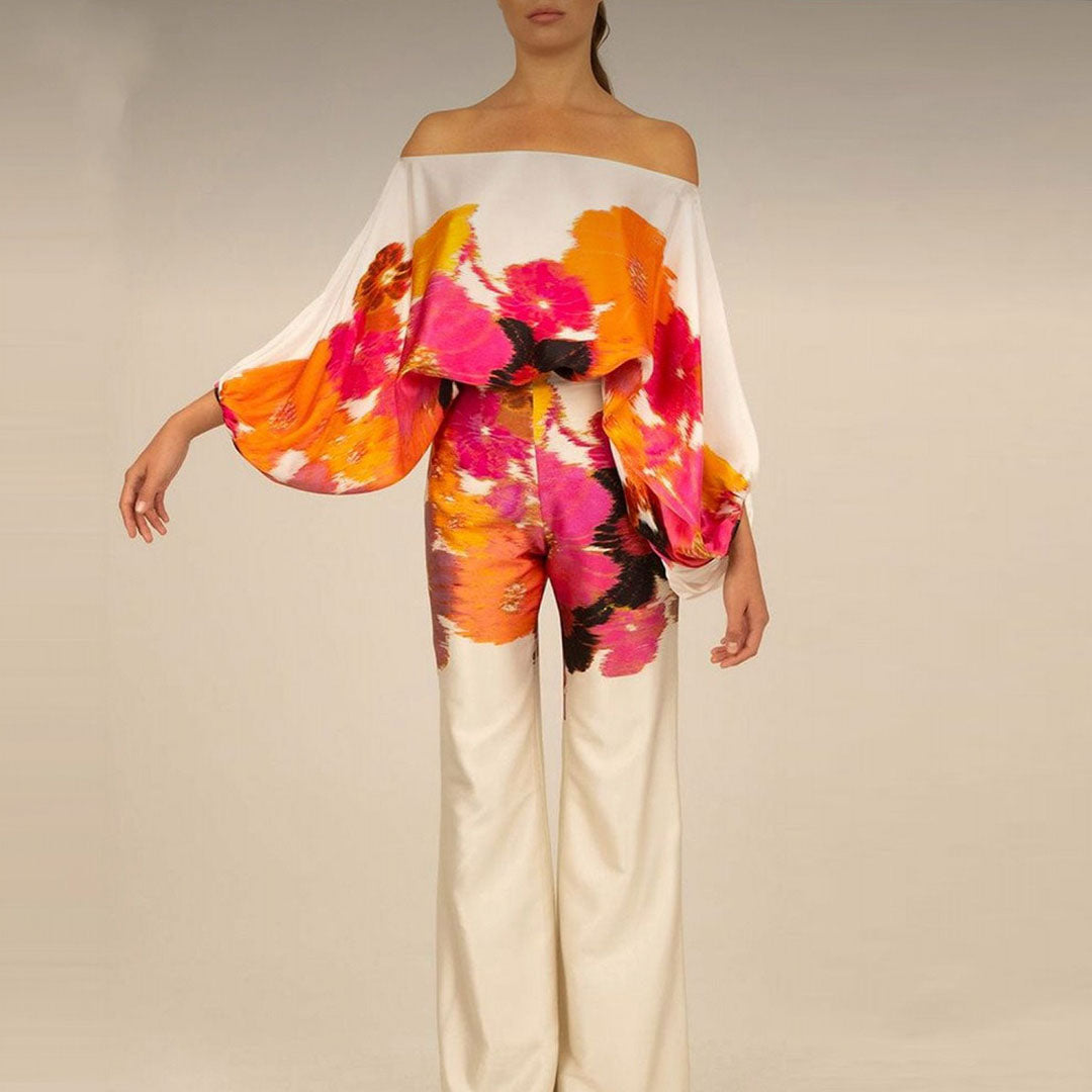 Chic Two-Piece Satin Set for Women – Feminine and Elegant