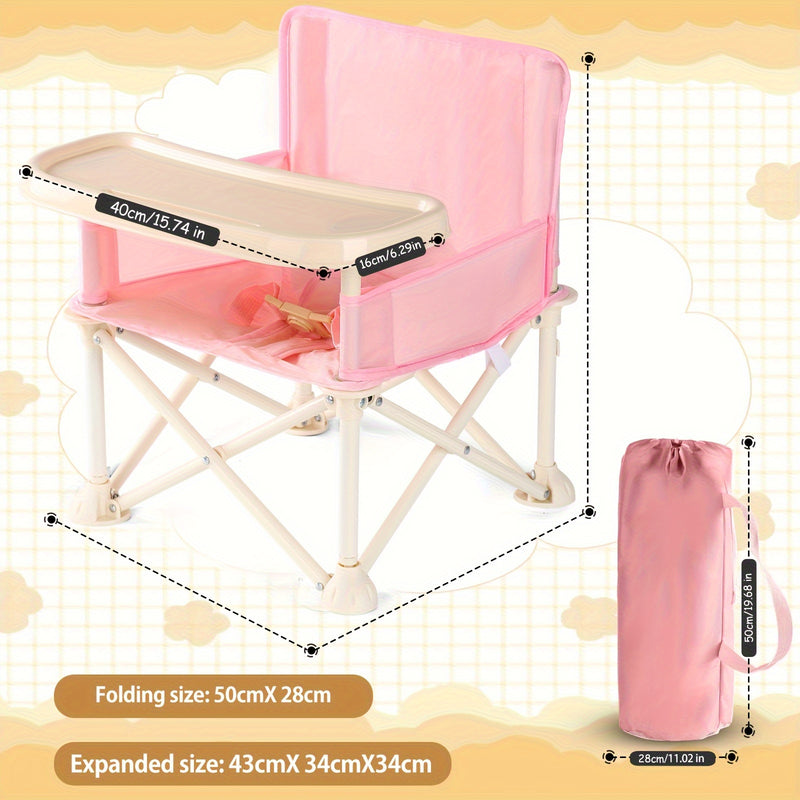 Portable Folding Baby High Chair – Lightweight & Compact Design