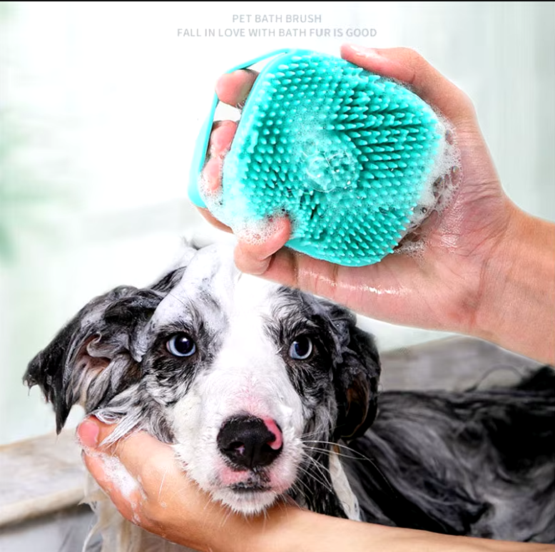 Caring Dog Bath Brush – For a relaxing bath experience