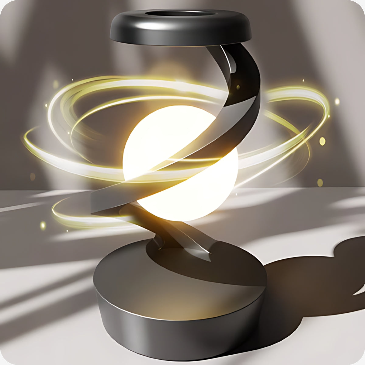 HelixGlow Sphere Lamp - Modern Design with Warm Glow