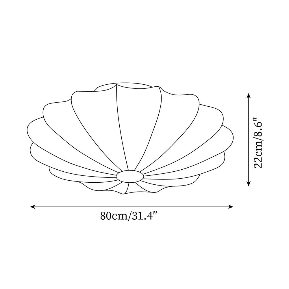 Shell-Shaped Ceiling Light – Modern and Atmospheric Home Accessory
