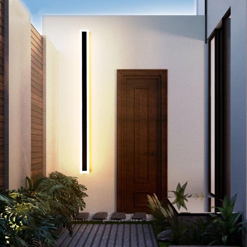 LumiLine Outdoor Lamp – Minimalist Design with Warm Light