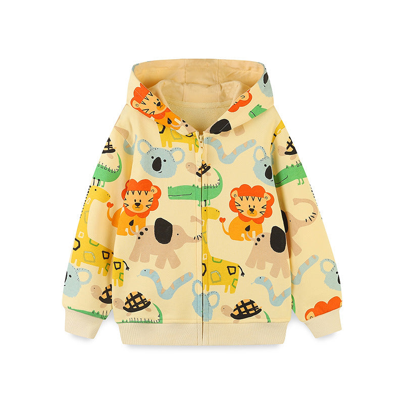 Safari Adventure Hoodie for Kids – Animal Print Sweater