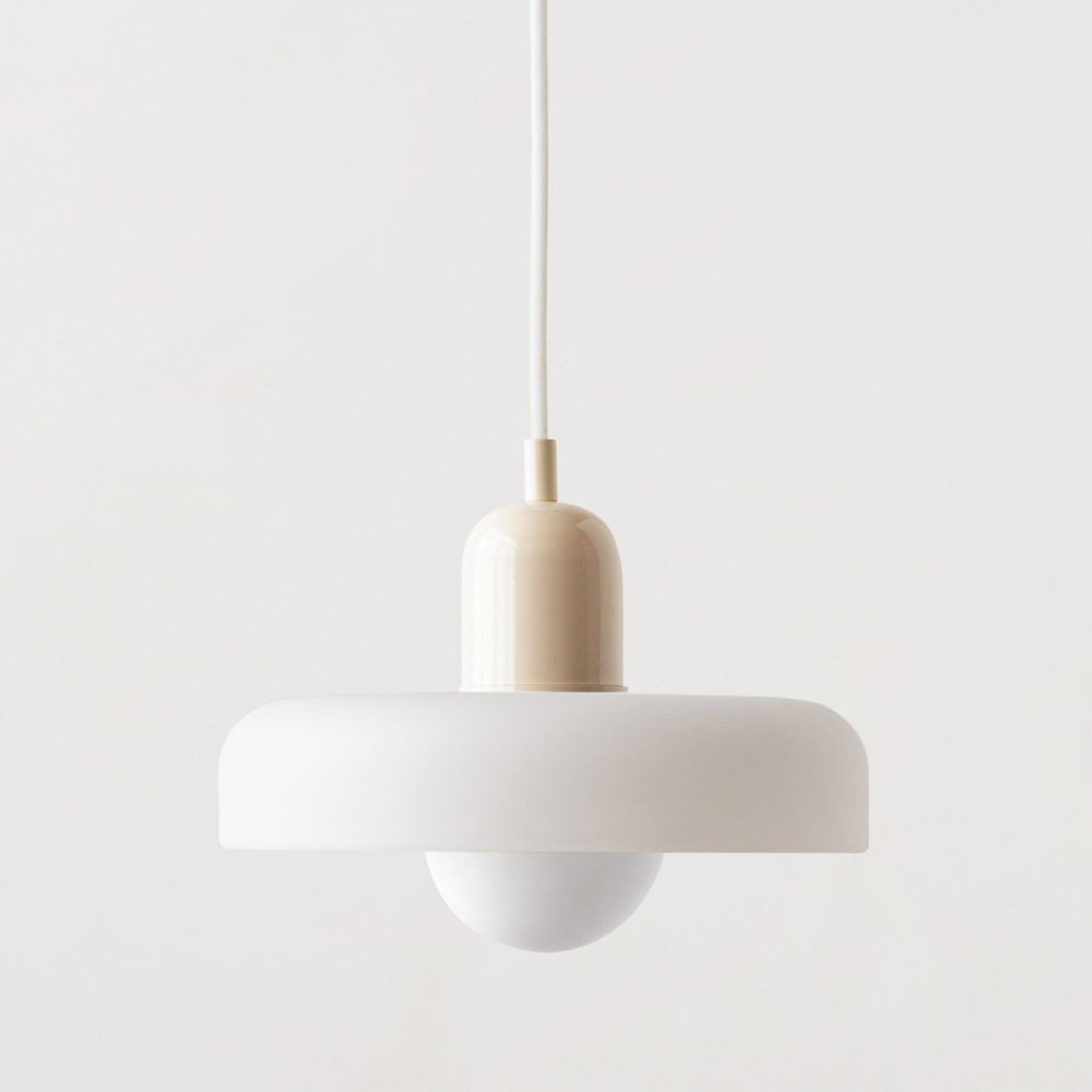 ColorLoop Pendant – Artistic Bauhaus Hanging Lamp with Warm Light