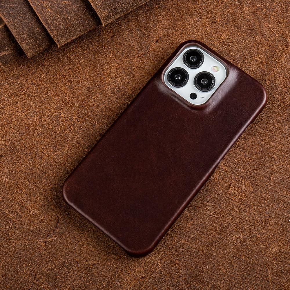 Exclusive Leather Phone Case – MagSafe Compatible and Durable