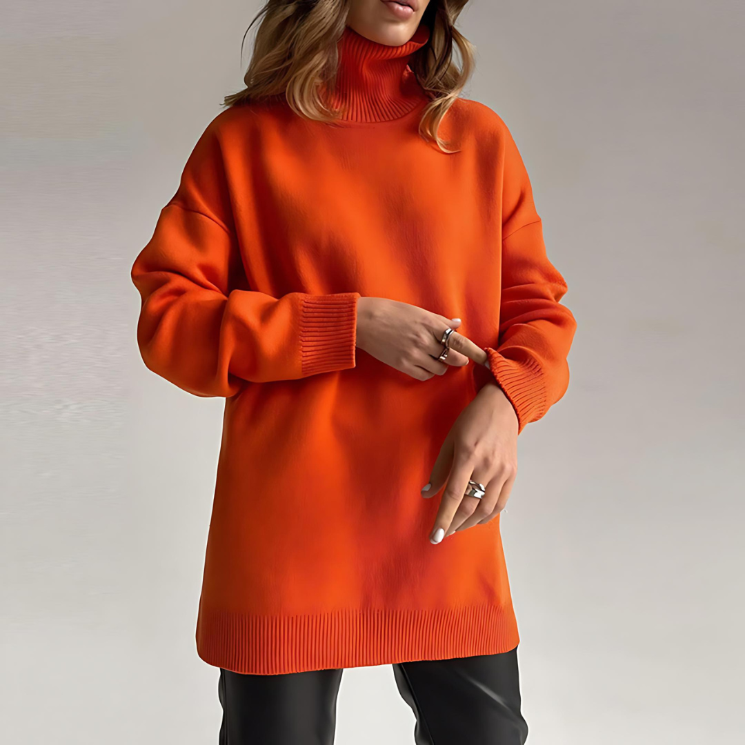 Luna - Elegant Side Split Sweater