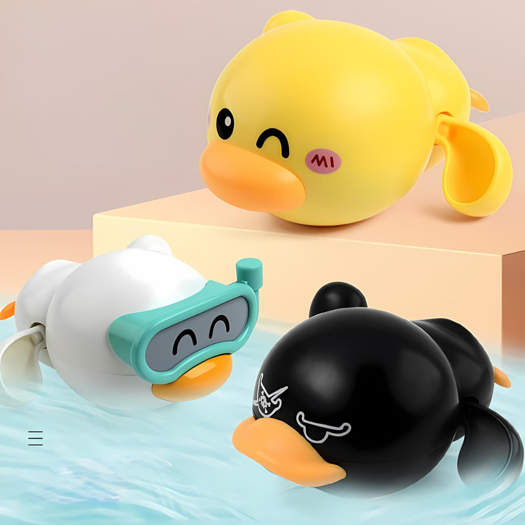 DuckPlay - Set of 3 Self-Swimming Rubber Duckies