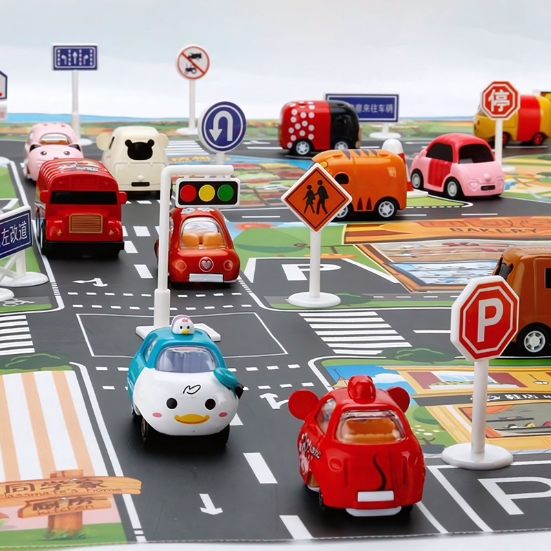 PlayCity - Play Mat - Cars and Traffic Signs