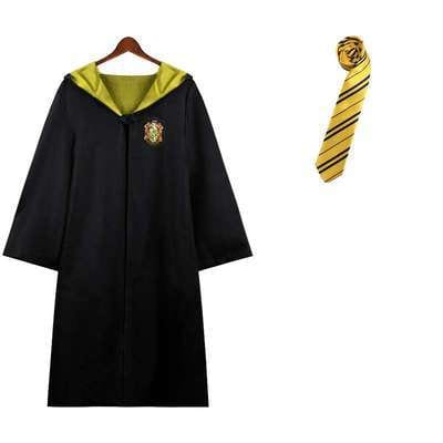 Kids’ Enchanted Wizard Cloak – Pointed Hood & Striped Scarf Set