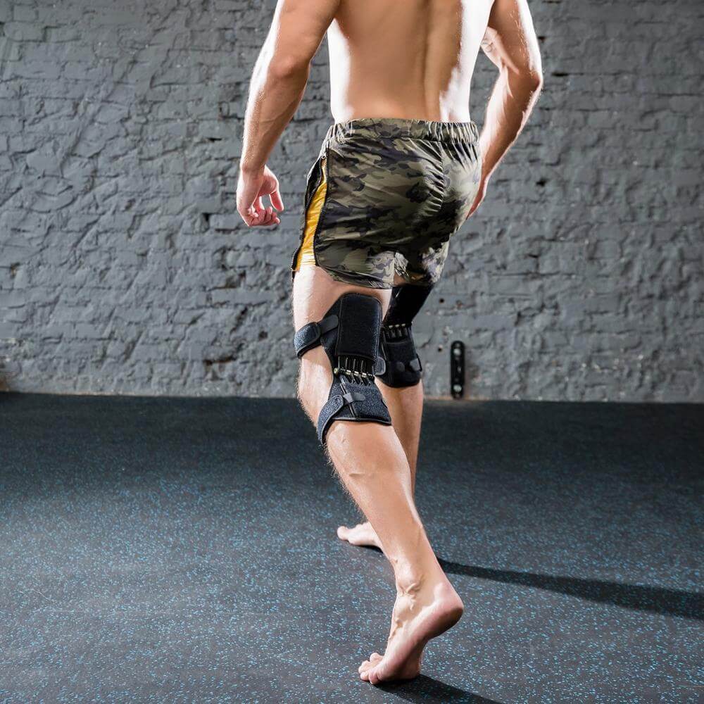 Adjustable Knee Support with Spring Mechanism – For Sports and Daily Use