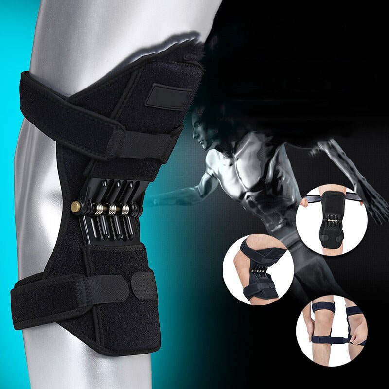 Adjustable Knee Support with Spring Mechanism – For Sports and Daily Use