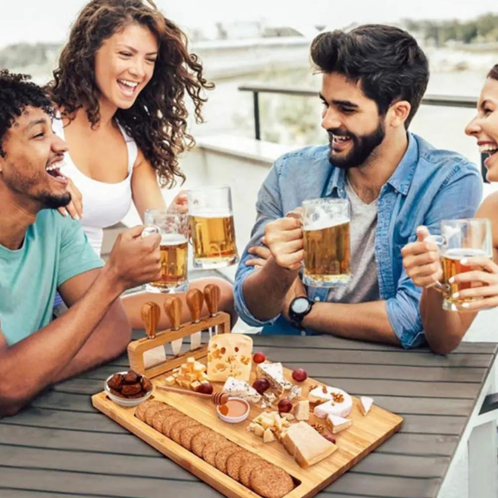 BambooServe Cheese Board Set – Stylish and Functional Enjoyment