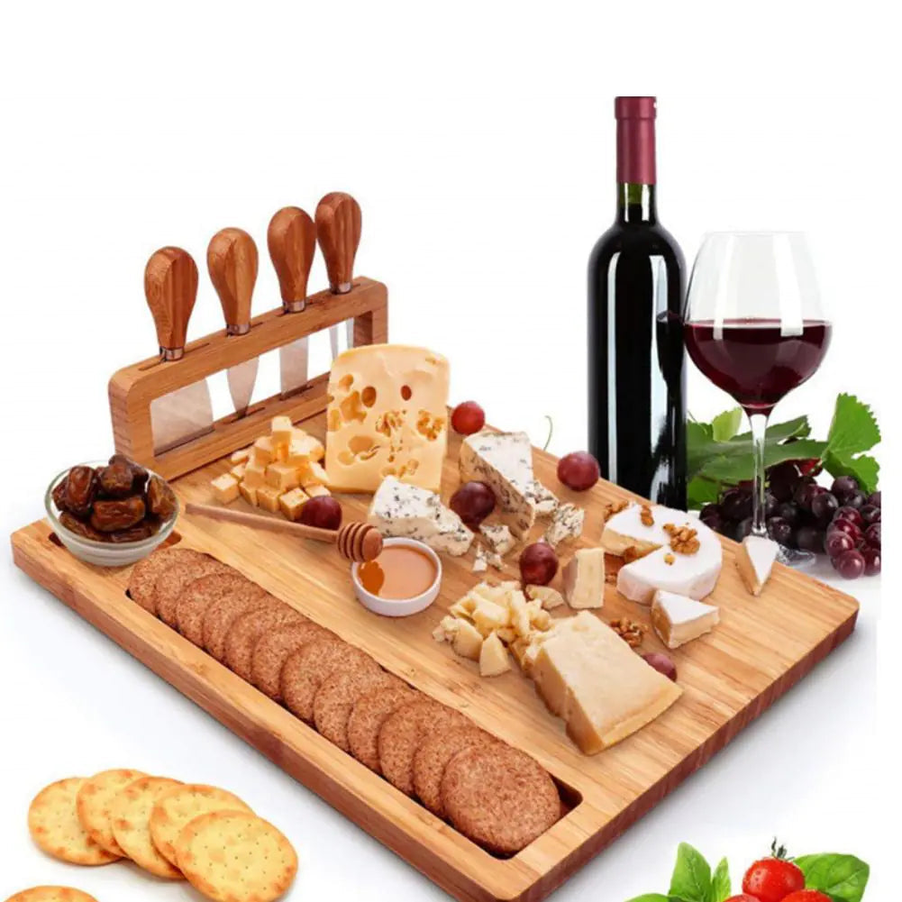 BambooServe Cheese Board Set – Stylish and Functional Enjoyment