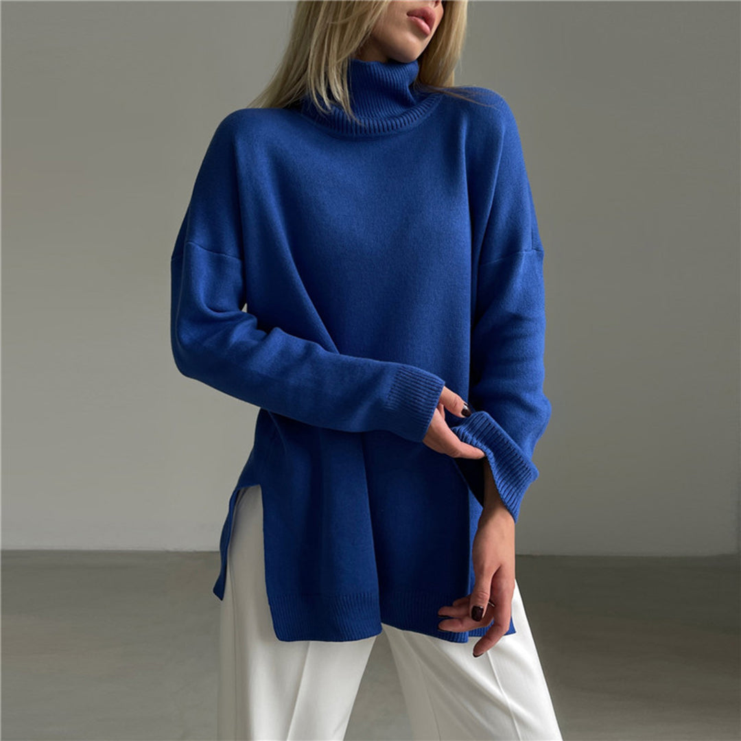 Luna - Elegant Side Split Sweater