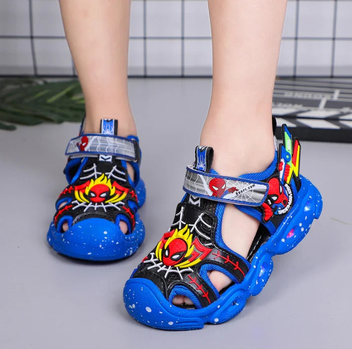 Glowing Superhero Sandals for Kids – Comfortable and Fun for Playtime