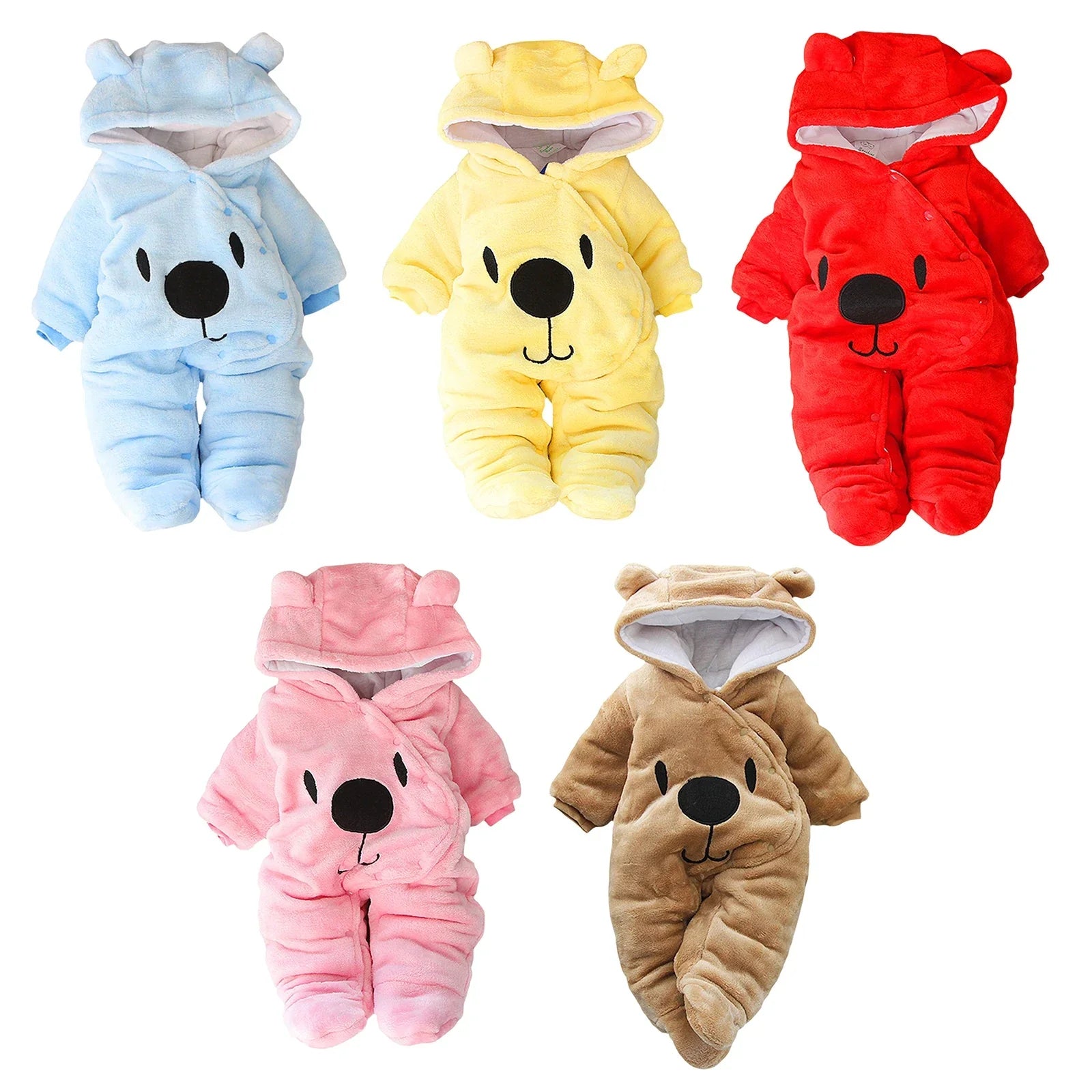 Bear Hug Jumpsuit - Warm and Cute Baby Outfit