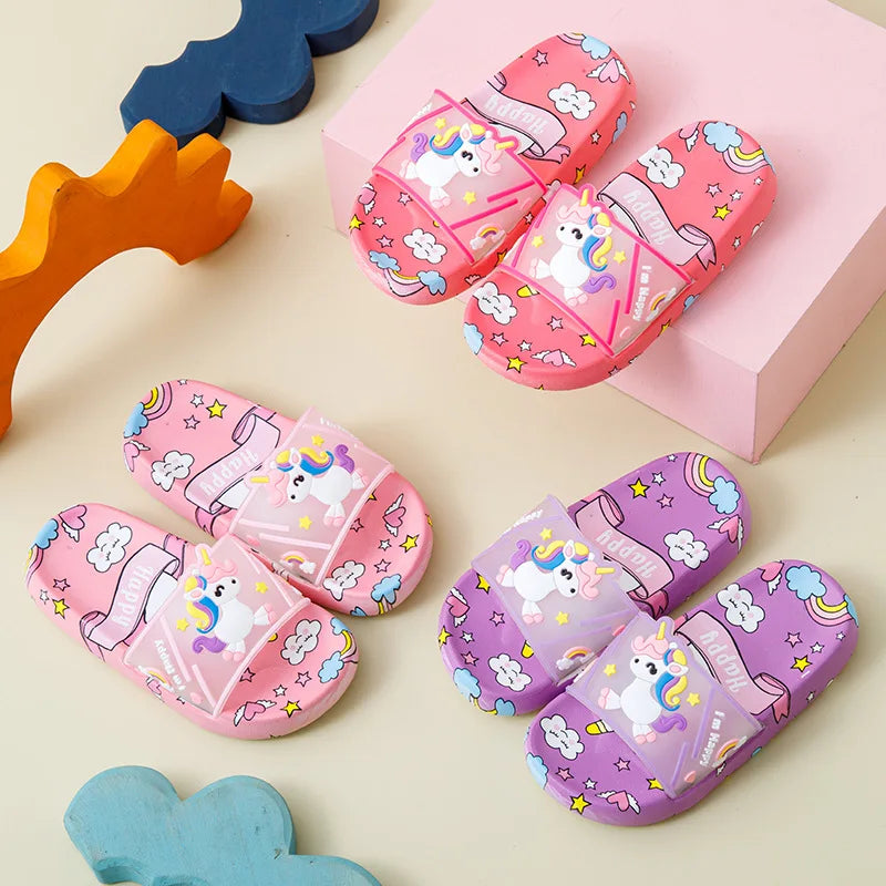 Cute Unicorn Slippers for Kids – Ideal for Indoor and Bathroom Use