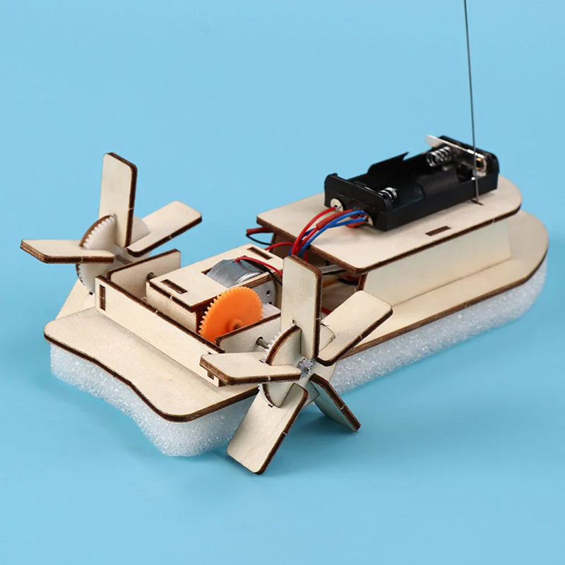 Educational Wooden DIY Boat – Build Your Own Electric Toy Boat
