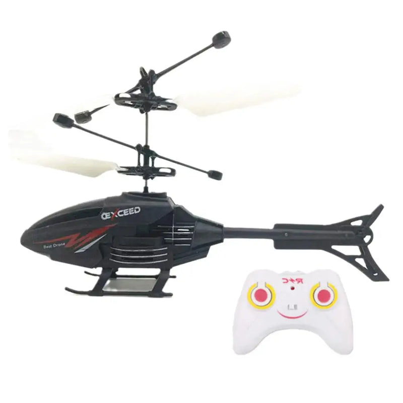 2-Channel RC Helicopter – Controllable Toy for Kids with Rechargeable Function