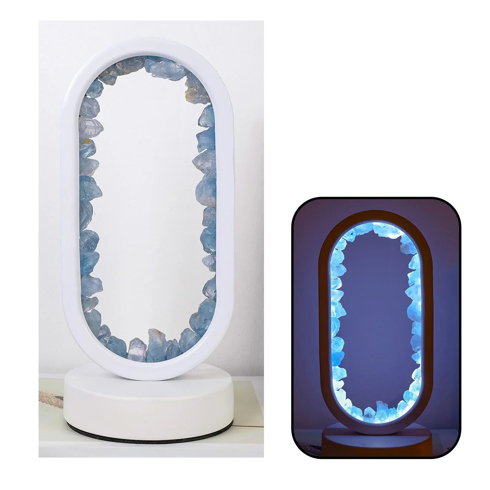 Elegant Amethyst Crystal Lamp – Ambient LED Lighting for Relaxation