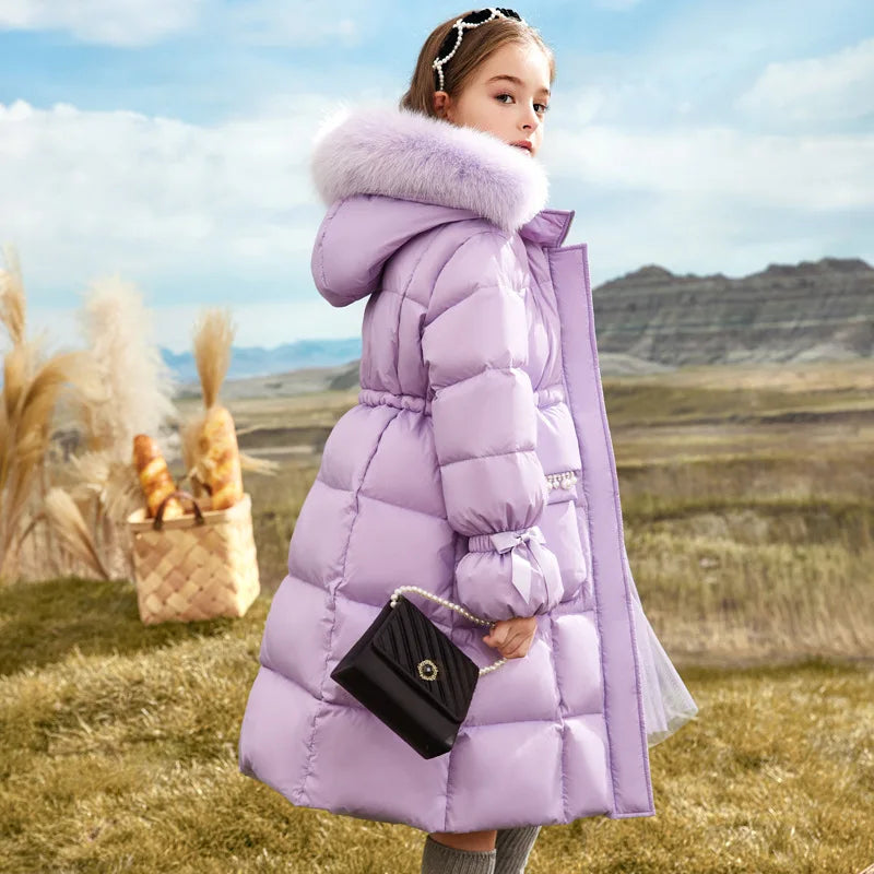 Lila Winter Coat for Children – Warm and Stylish for Cold Days