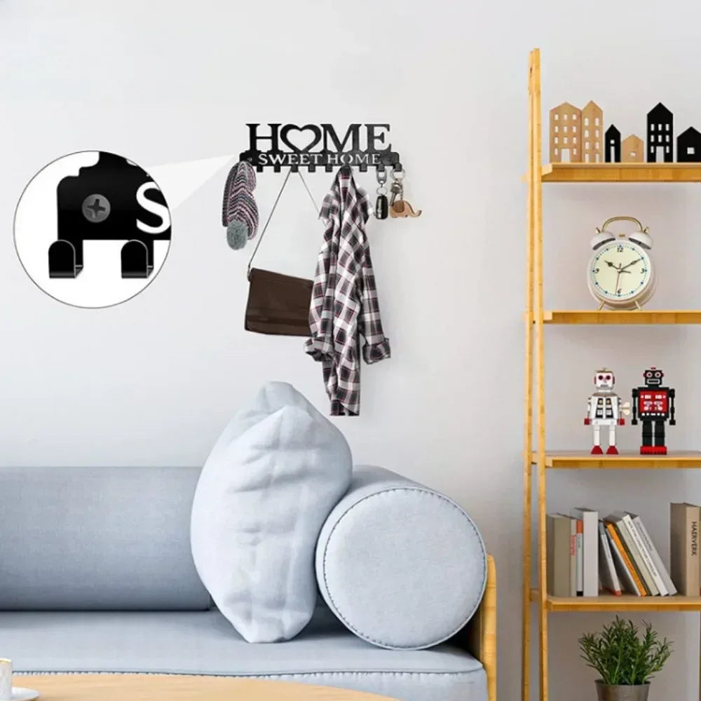 Elegant Wall-Mounted Key Holder - A Stylish Solution for Keys and Accessories