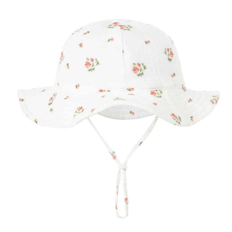Soft Baby Sun Hat with Wide Brim - Breathable and Comfortable for Summer