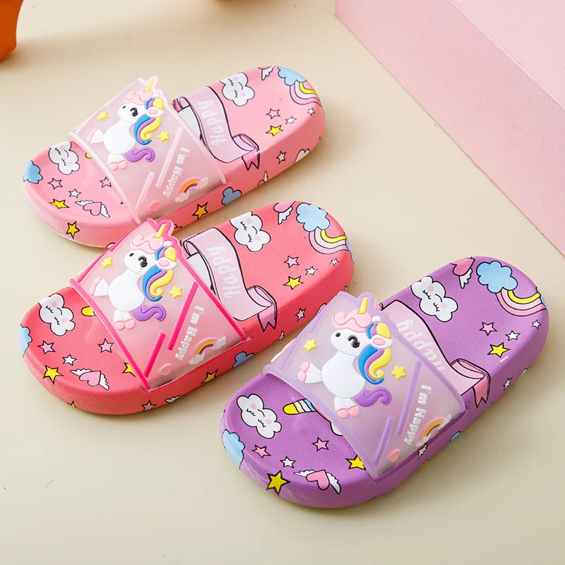 Cute Unicorn Slippers for Kids – Ideal for Indoor and Bathroom Use