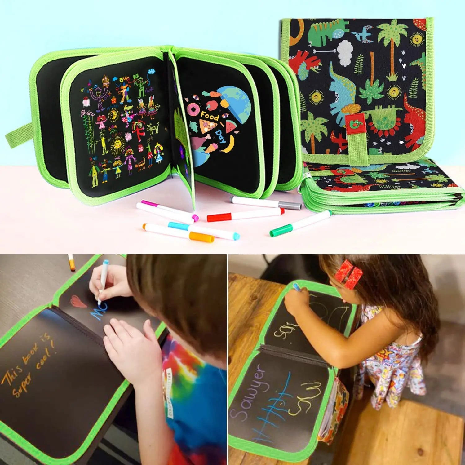 Dino Drawing Book – Reusable Drawing Fun for Children