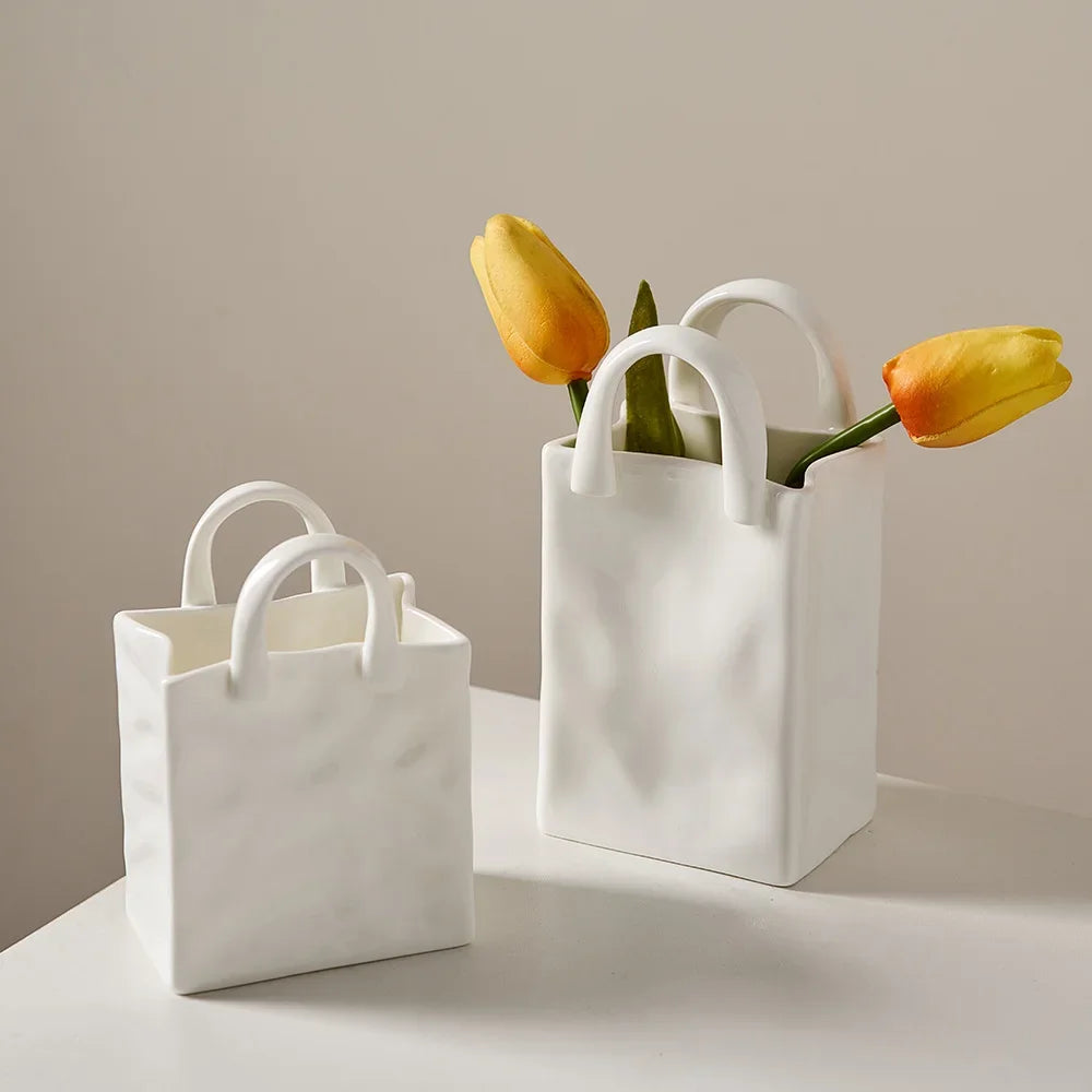Unique Handle Vase - Modern and Stylish