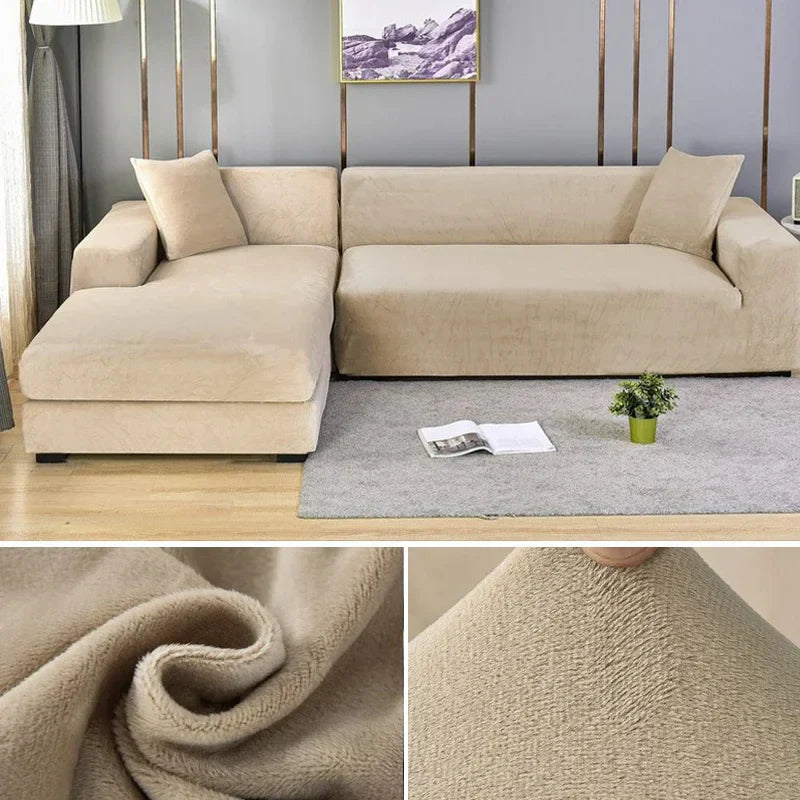 Velura Sofa Cover – Luxe Velvet for Style and Protection