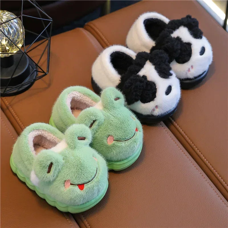 Toby Animal Slippers for Kids - Soft and Warm Slippers for Winter