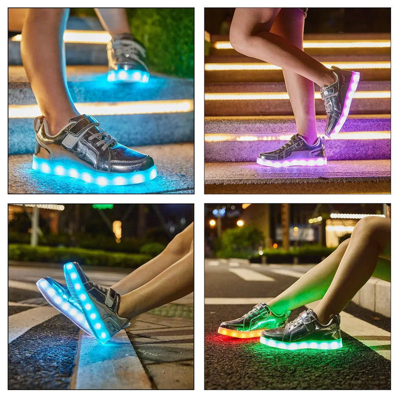 Shining Steps - LED Light-Up Shoes for Kids