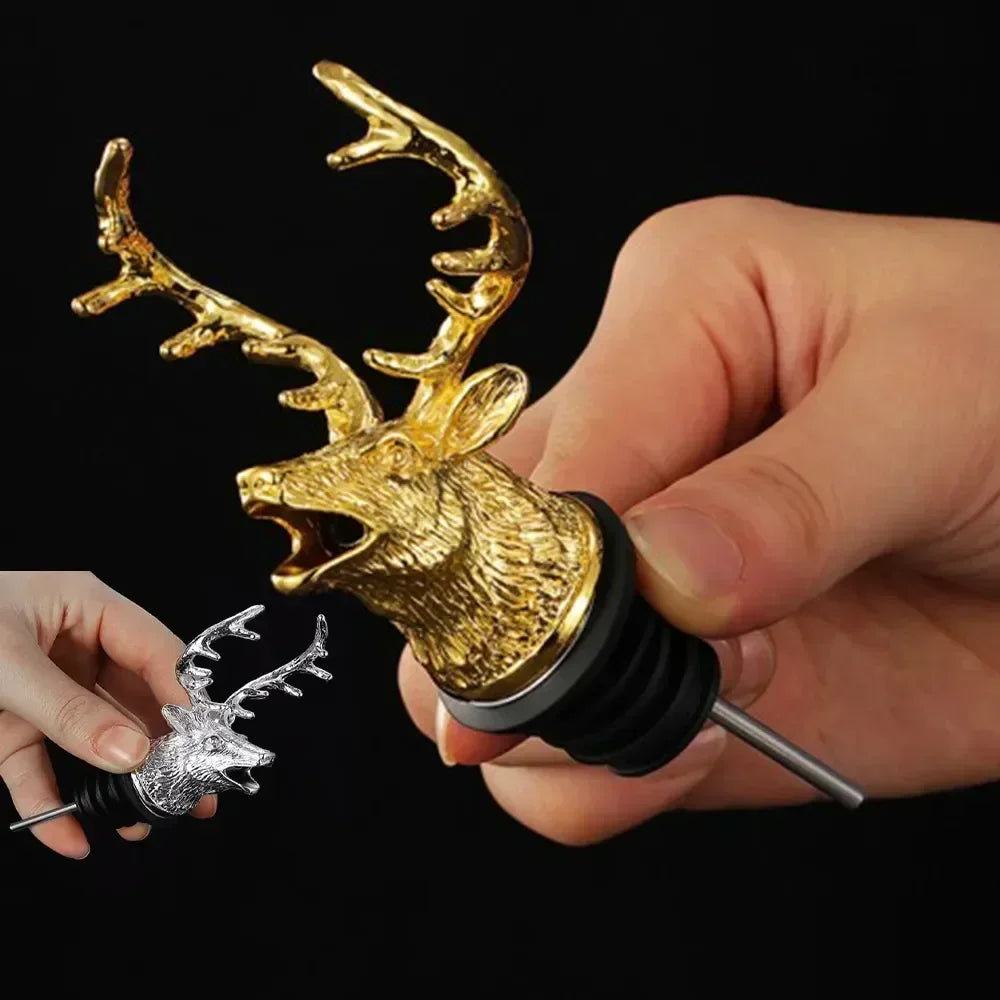 Deer Head Wine Pourer - Elegant and Functional